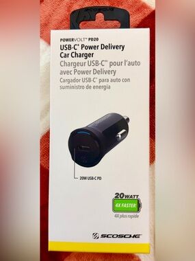 Scosche PowerVolt PD20 USB-C Power Delivery Car Charger — Black